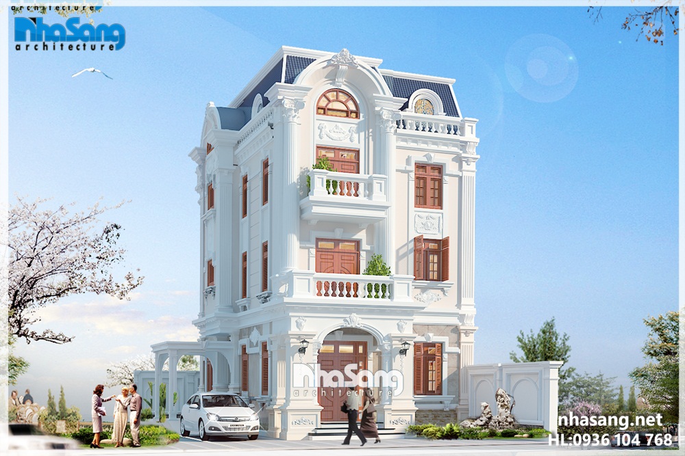 Mẫu 12: Nhà 3 tầng 80m2